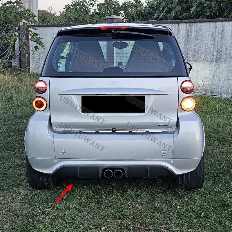 Passend für Benz Smart Fortwo 451, PP-Material, Heckstoßstange, Diffusor, Lippenspoiler, Autorennen, Schürze, Lippenkörper-Set