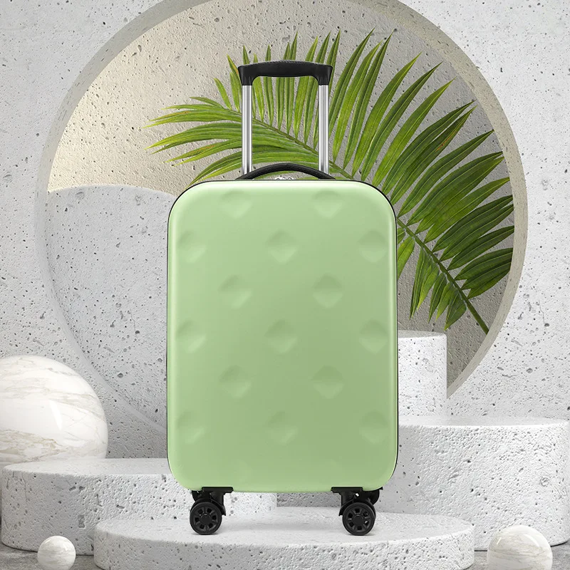 

Foldable Trolley Suitcase with Multi-Directional Wheels Portable Storage Luggage with Combination Lock Carry-On Suitcase