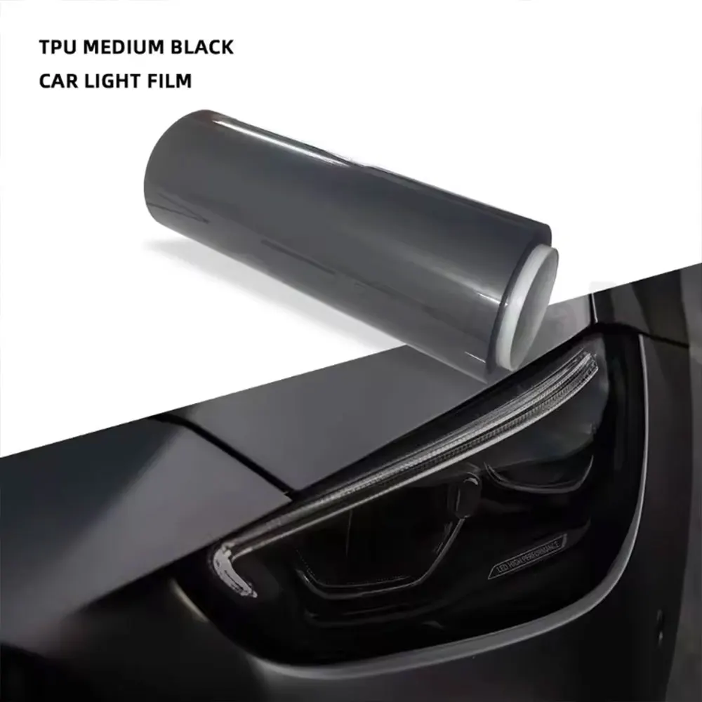 TPU PPF Car Headlight Tint Fog Light Taillight Waterproof Sticker Auto Fog Light Taillight Smoke Black Tailing Lamp Stickers