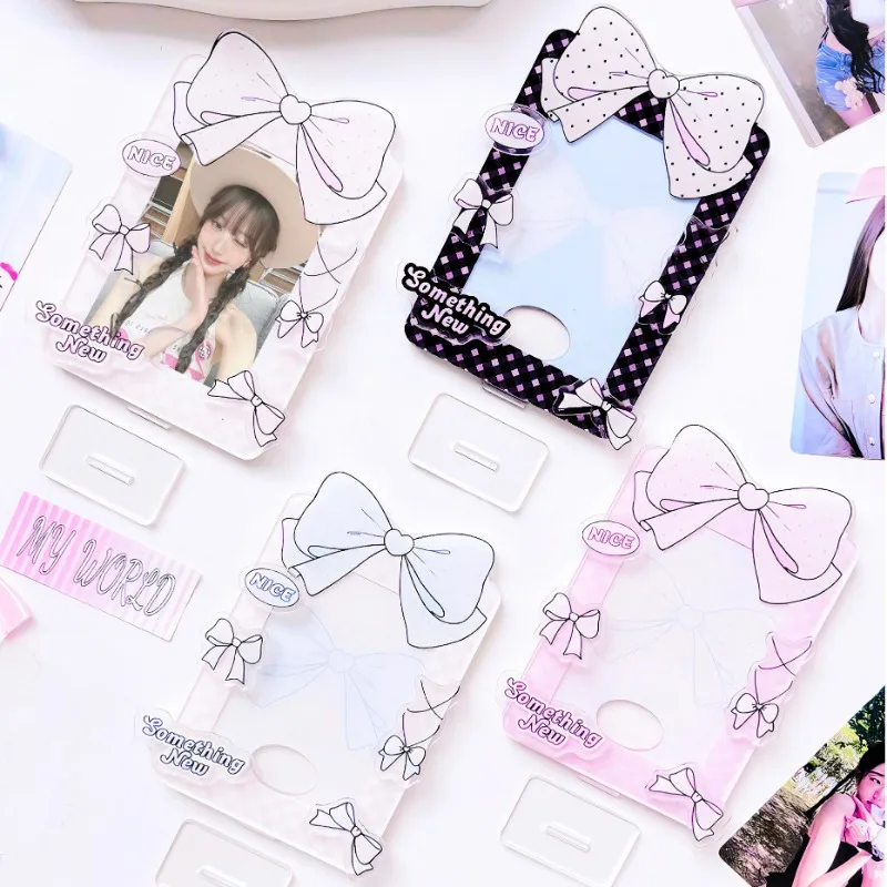 Bow Ballet Style Practical Small Card Display Stand Card Brick Stand Card Detachable Table Card Sleeve Protection Card Sleeve