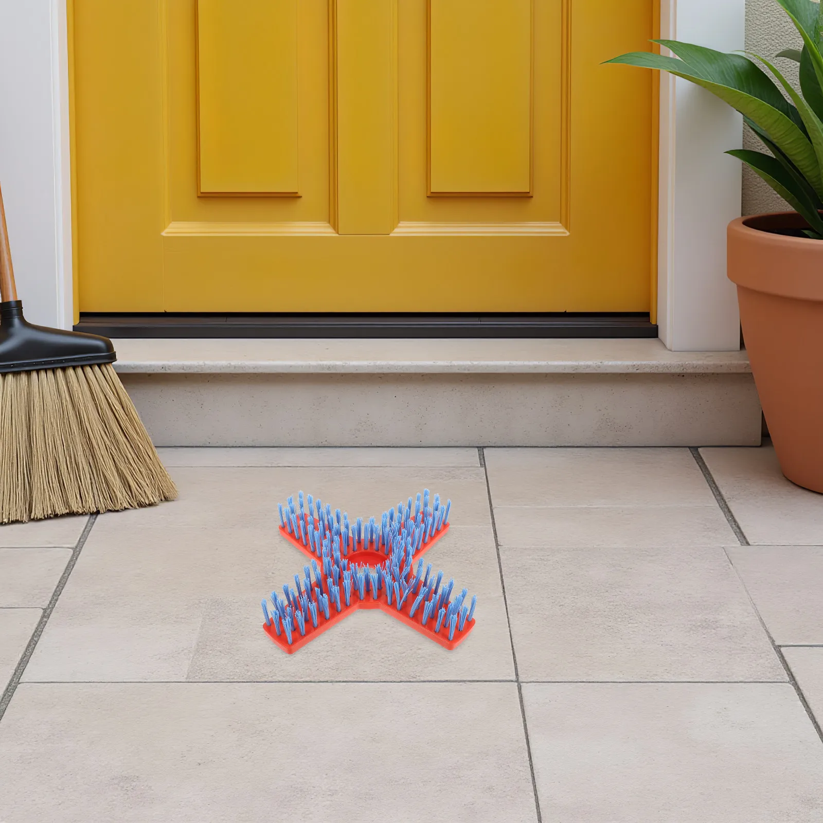 Heavy Duty Lawn Mower Cleaning Brush Head Hard Bristle Replacement Deck Brush Refill for Granite Tile Patio Road Park Commercial