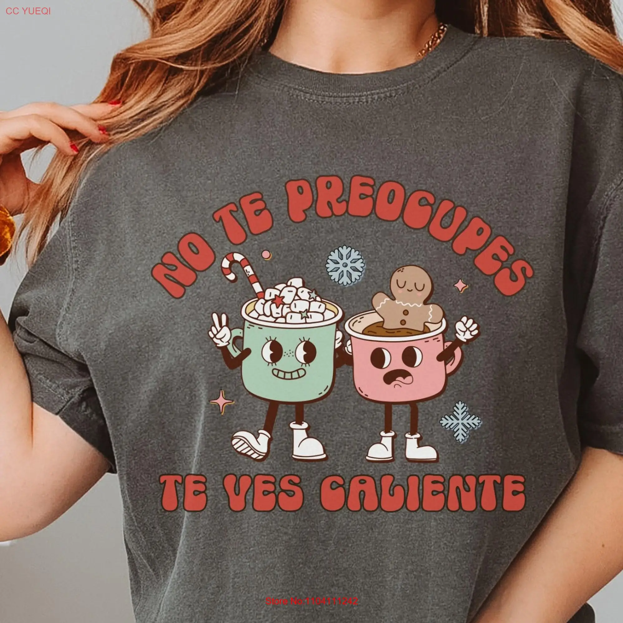 Funny Spanish Retro Christmas Comfort Colors T Shirt Navidad Espanol Teacher Latina latinx Maestra Spanglish mexicano