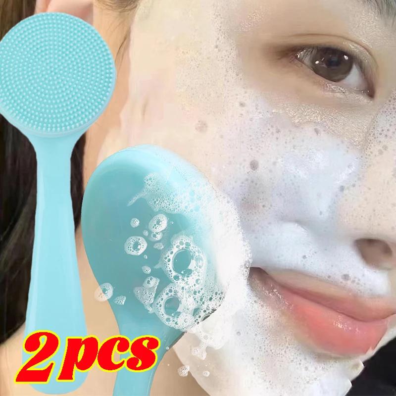 Escova de limpeza facial de silicone macio 3d, massagem manual, removedor de cravo, esfoliante, escovas de lavagem facial, ferramentas portáteis de cuidados com a pele