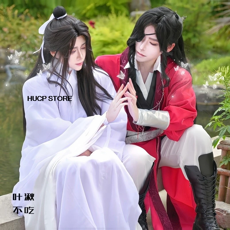 Hua Cheng Cosplay Costume, bénédiction officielle du ciel, deuxième série, ensemble complet, tenue, accessoires, uniforme, nouveau, 2024