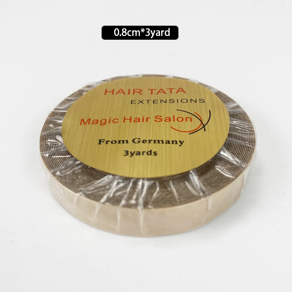 3 Yards TATA Hair Extension Tape Rolls Kraft Brown Double Sided Hair Replacement Tape for Lace Wig Hair Extension view 2