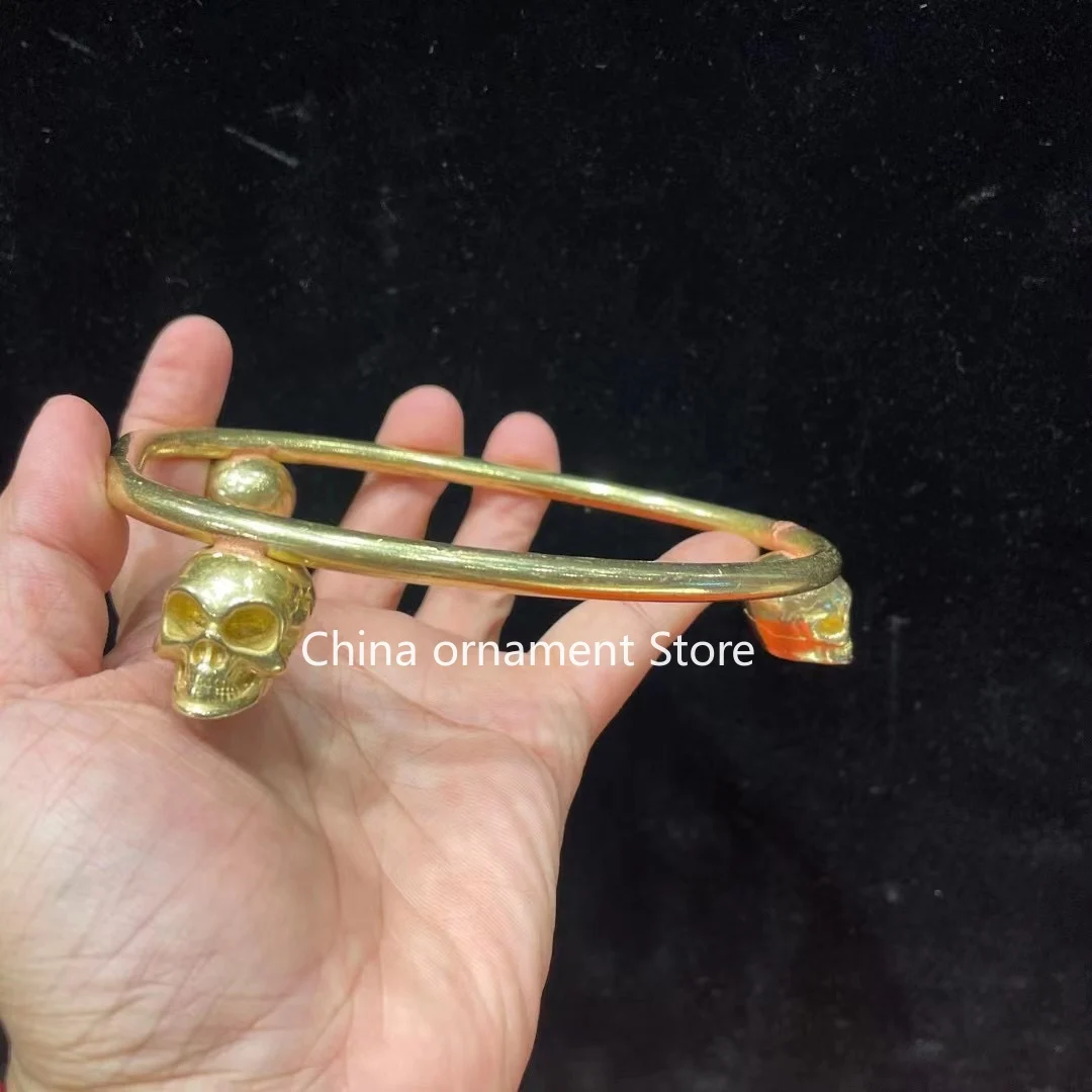 Handmade pure copper tow bowl bracket, toba bowl tripod, skull bowl tripod bracket ornament free shipping