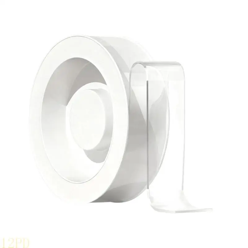 12PD Large Double Sided Tape Heavy Duty Removable, Clear & Tapes, Multipurpose Mounting Tape Picture Hanging Strips