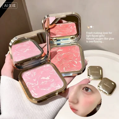Soft and bright color gradual change powder blusher matte natural three-dimensional girl powder blusher rouge powder