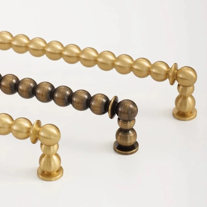 Creative Cabinet Brass Handle European Furniture Hardware Handle American Wardrobe Drawer Knob Luxurious Brass Shoe Cabinet Knob