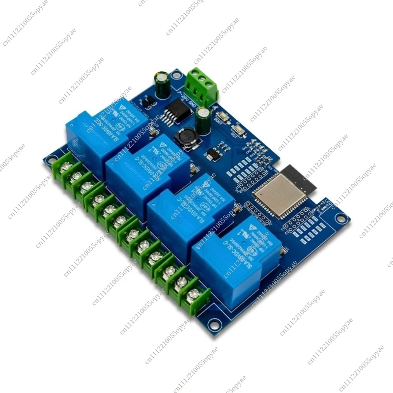 ESP32E Development Board 4 Channel 30A Relay Module,WiFi Bluetooth Programmable Controller for Smart Home Automation, DC7-28V/5V