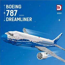 1353Pcs Aviation Aircraft Dreamliner 787 Plane School Set, Model Building Blocks Bricks, Creative Toys, Gift for Kids