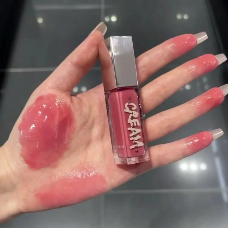 Fashion Fenty Beauty Lip Glaze Moisten Shine Glitter Lip Plumper Makeup للمبتدئين أحمر الشفاه السائل مستحضرات التجميل النسائية