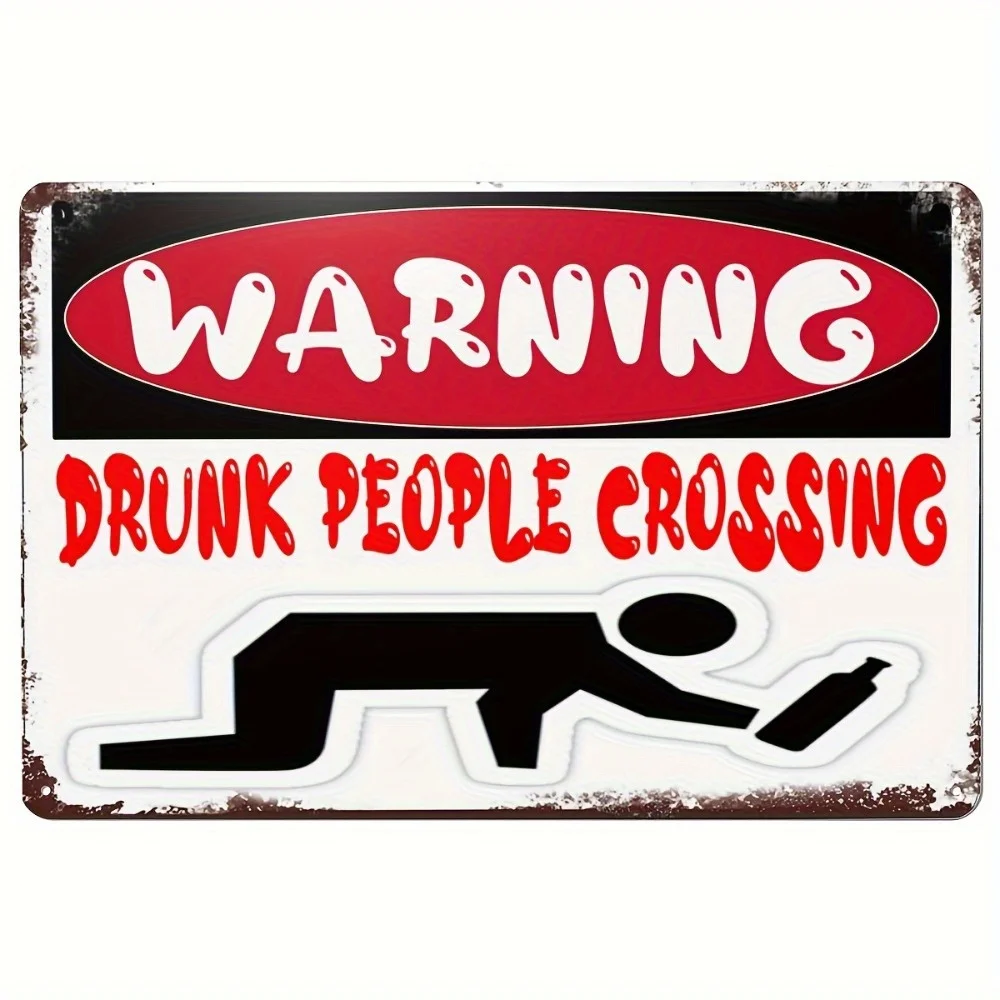 2D Flat, 1pc Metal Sign with 