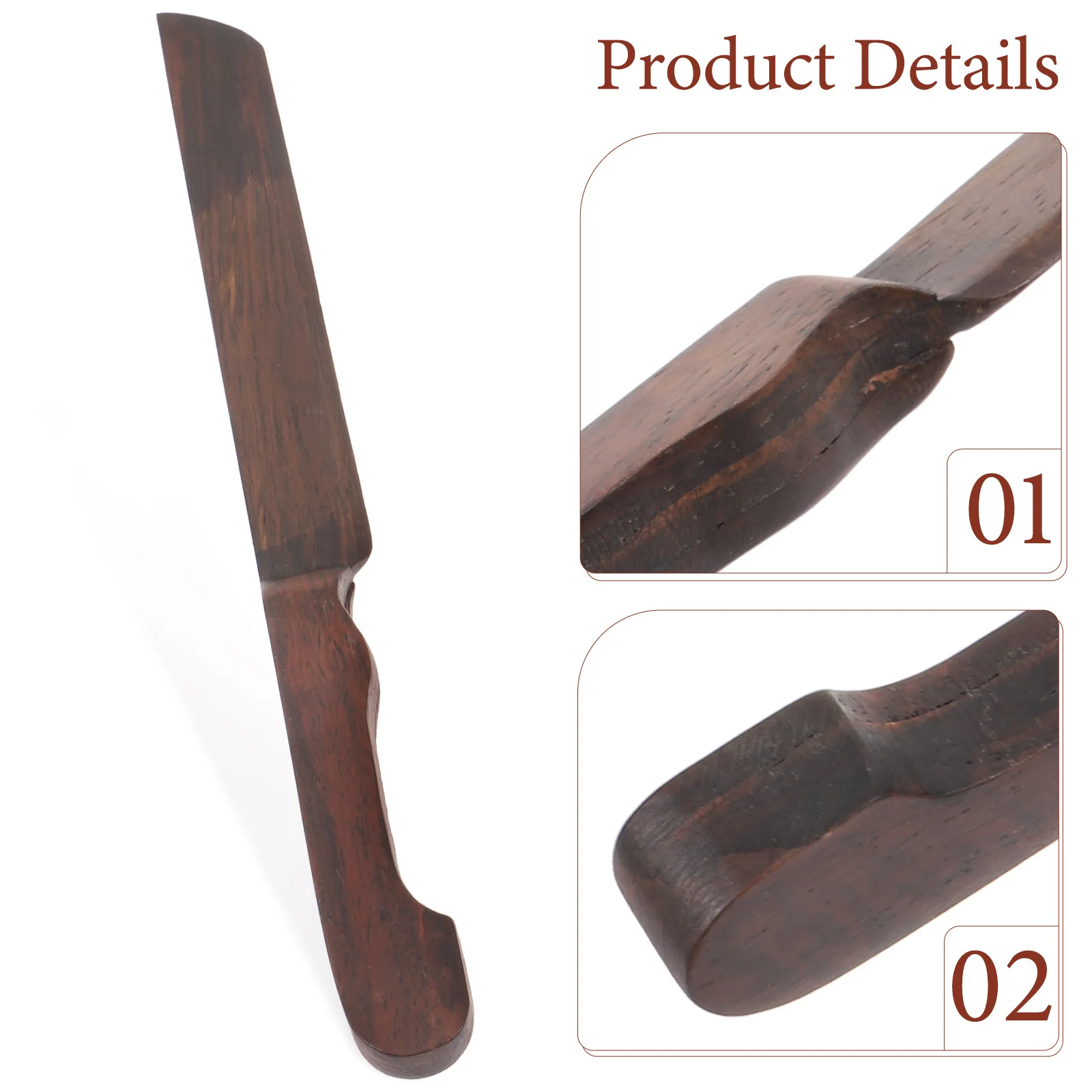 فتاحة حروف خشب الصندل قطع الورق الخشبي لصناديق المغلفات الأرز الخط الفن الحرفية مكتب أداة الاستخدام المنزلي #5