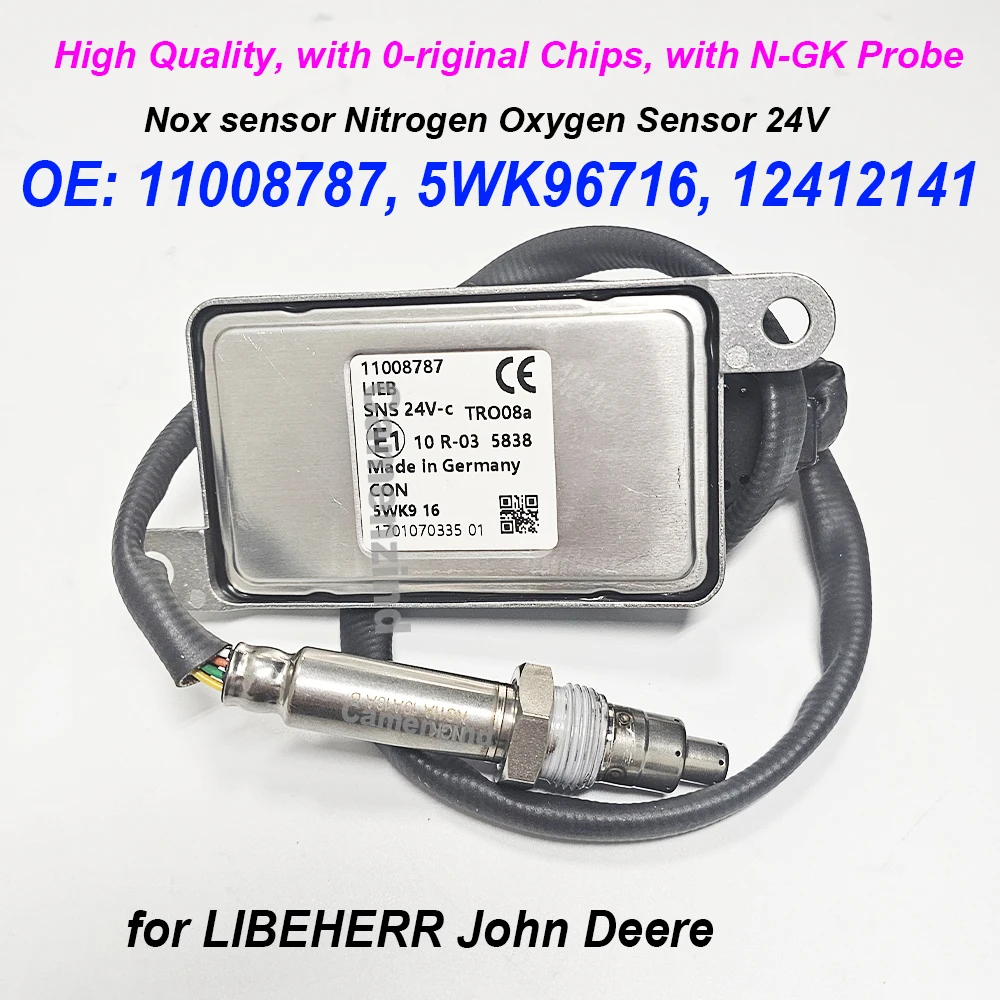 

5WK96716 11008787 Nox Sensor Nitrogen Oxygen Sensor 24V 12412141 for LIBEHERR Cranes LTM 1120 Excavators High Quality
