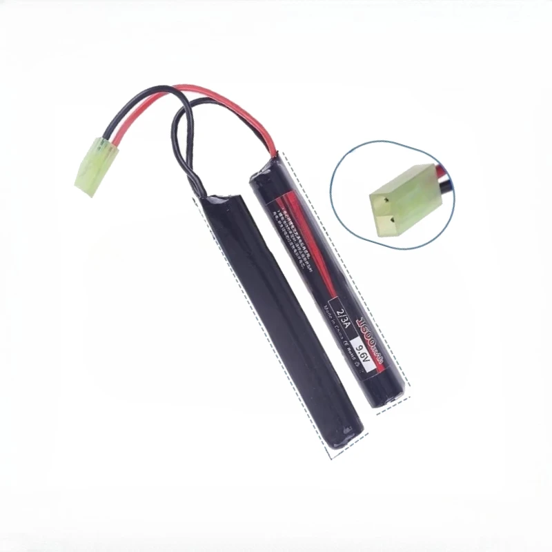 Для страйкбольных пистолетов MP5 M4 G36C, новый высококачественный аккумулятор NIMH 2/3A, 9,6 В, 1600 мАч, аккумулятор с разъемом Mini Tamiya