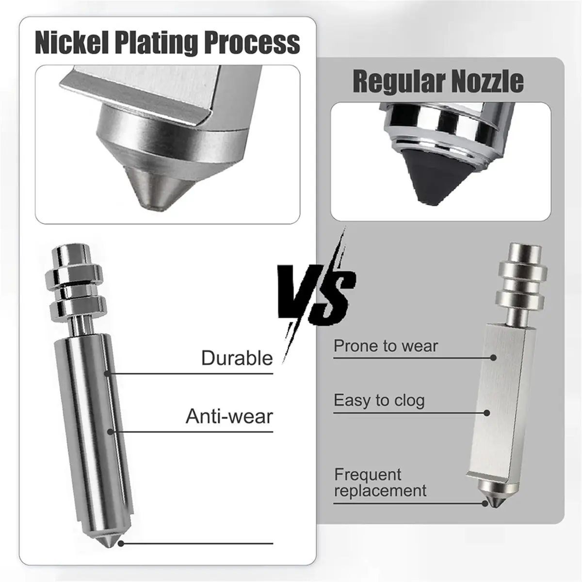 0.25MM Integrated Hardened Steel Nozzles Kit for X 4,Hotend Throat Tube Print Head Extruder Comes