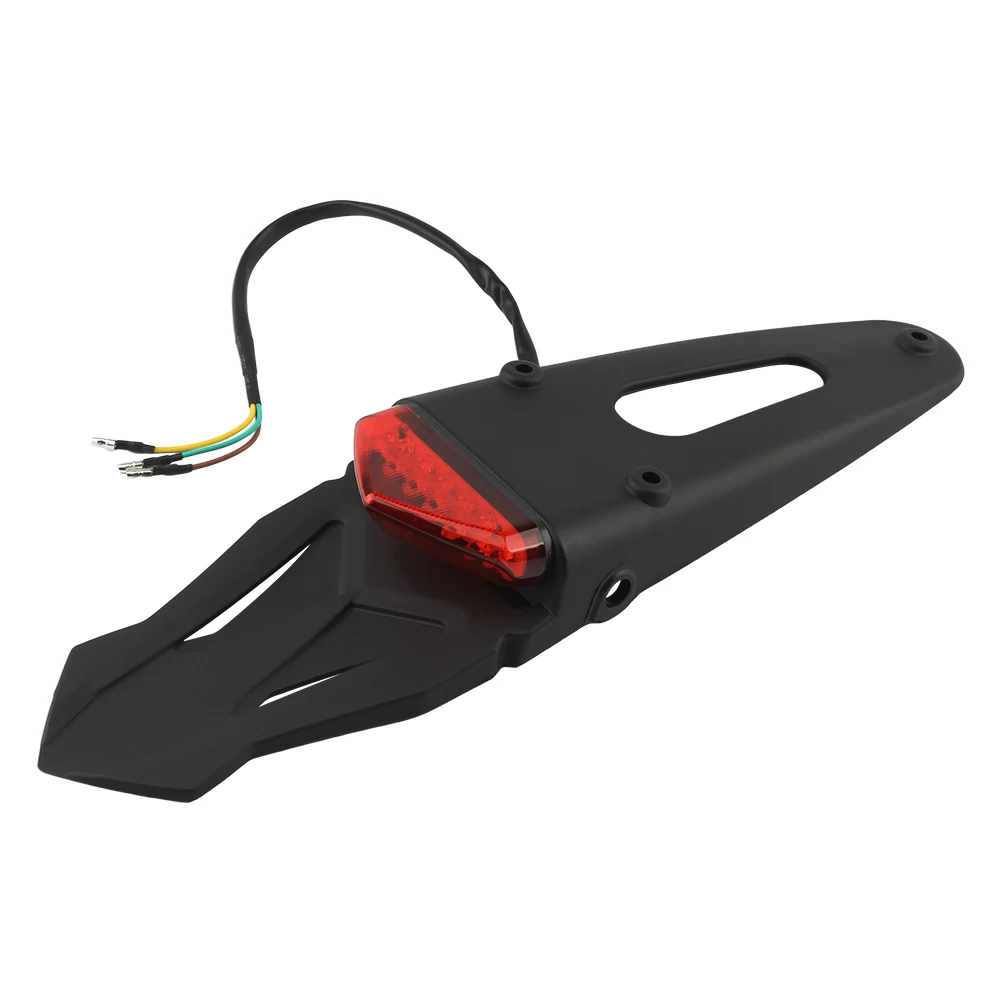Universal Motorcycle Rear Fender Mudguard Brake Tail Light 12v off-road Motocross for CRF YZ CR EXC WRF 250 400 426 450 Racing