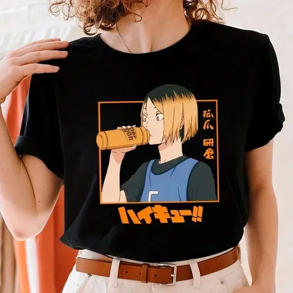 New Kozume Kenma Graphic Printed T Shirt Women Fashion Anime Harajuku T Shirt Summer Casual Round Neck Short Sleeve Top