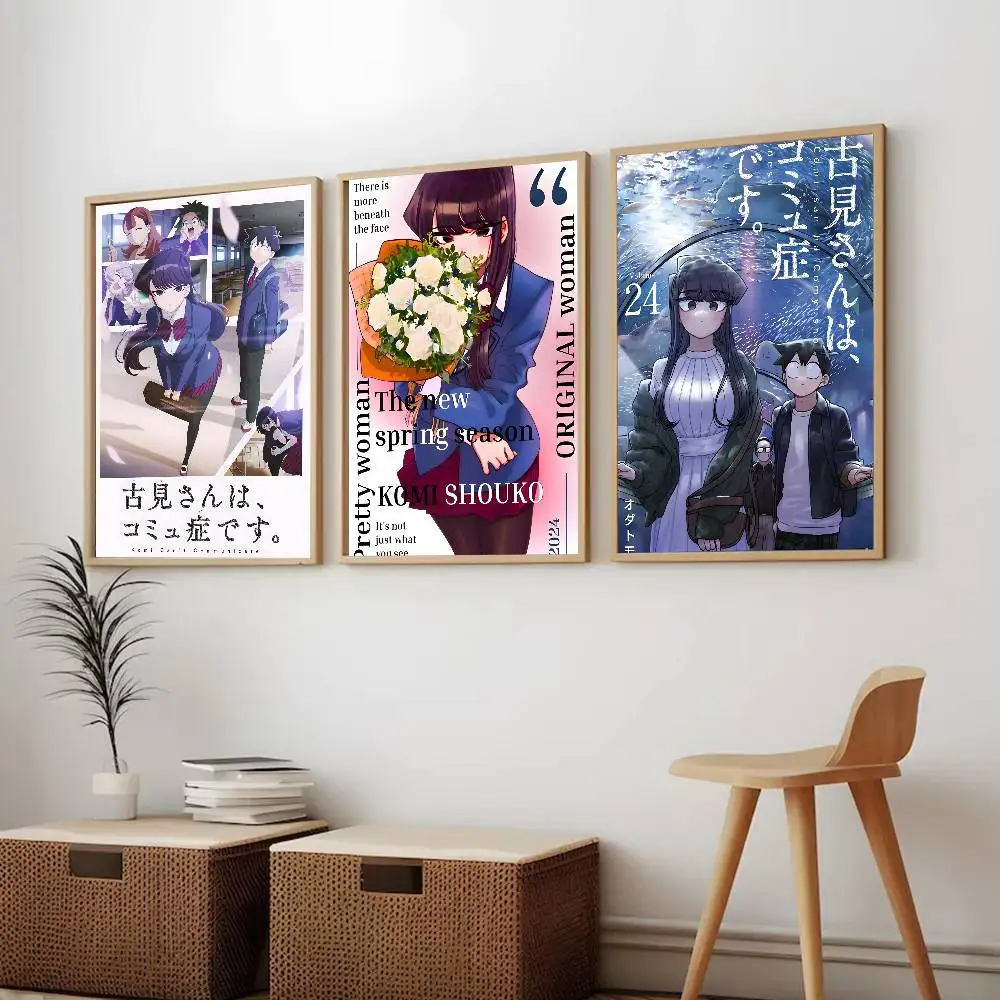 Pop-Anime Komi Can Not Communicate-K Poster Canvas painting poster with prints Home bedroom living room decoration gift - view 2
