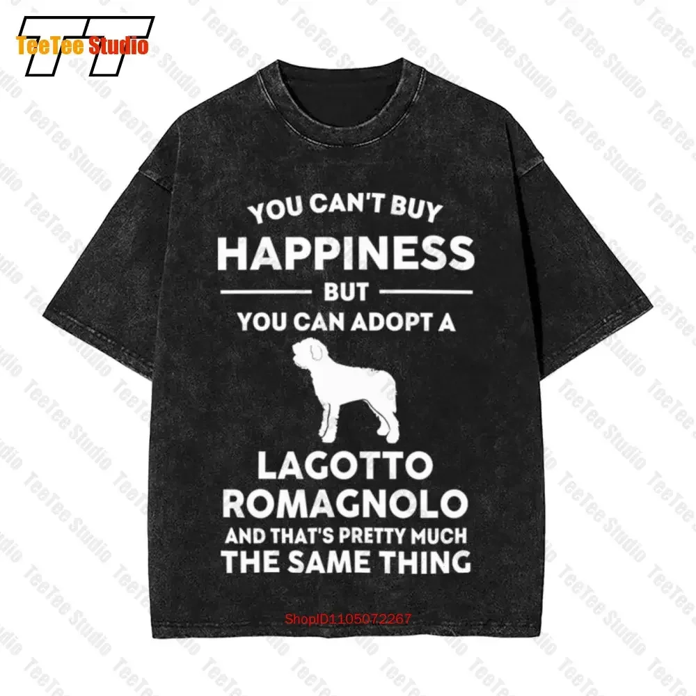 No puedo comprar la felicidad adoptar Lagotto Romagnolo Cool Vintage camiseta extragrande 9F9T