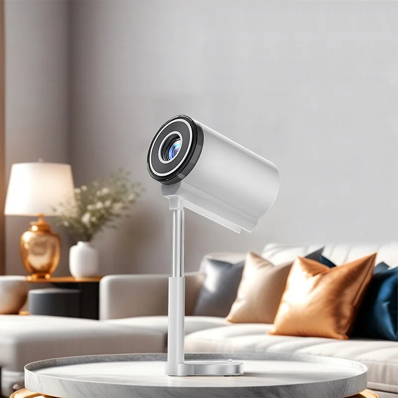 

Unique Design Touyinger X9 Pro Mini 4K LED Android 13 Pocketable Smart WiFi Rotating Gimbal Bracket Home Theater Projector