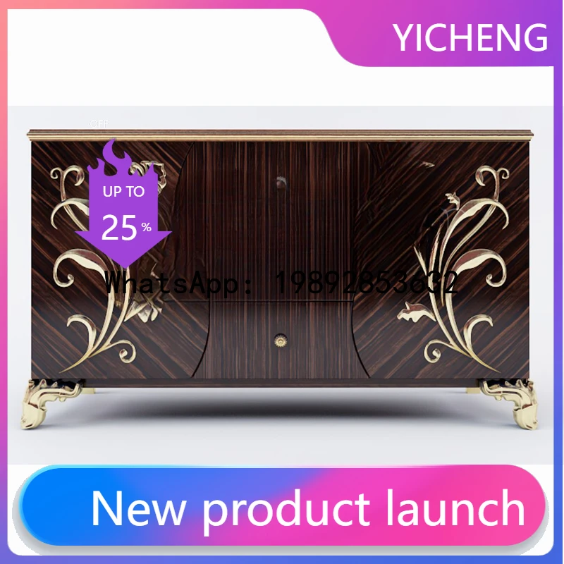 

QQ **American light luxury door cabinet entrance foyer cabinet Italian retro storage