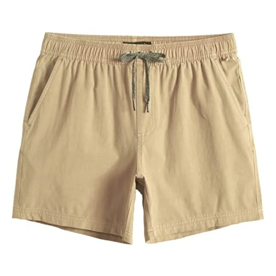 

maamgic Men's 5 inch Inseam Shorts Pull-On Relaxed Fit Comfort Stretch Short Shorts with Pocket