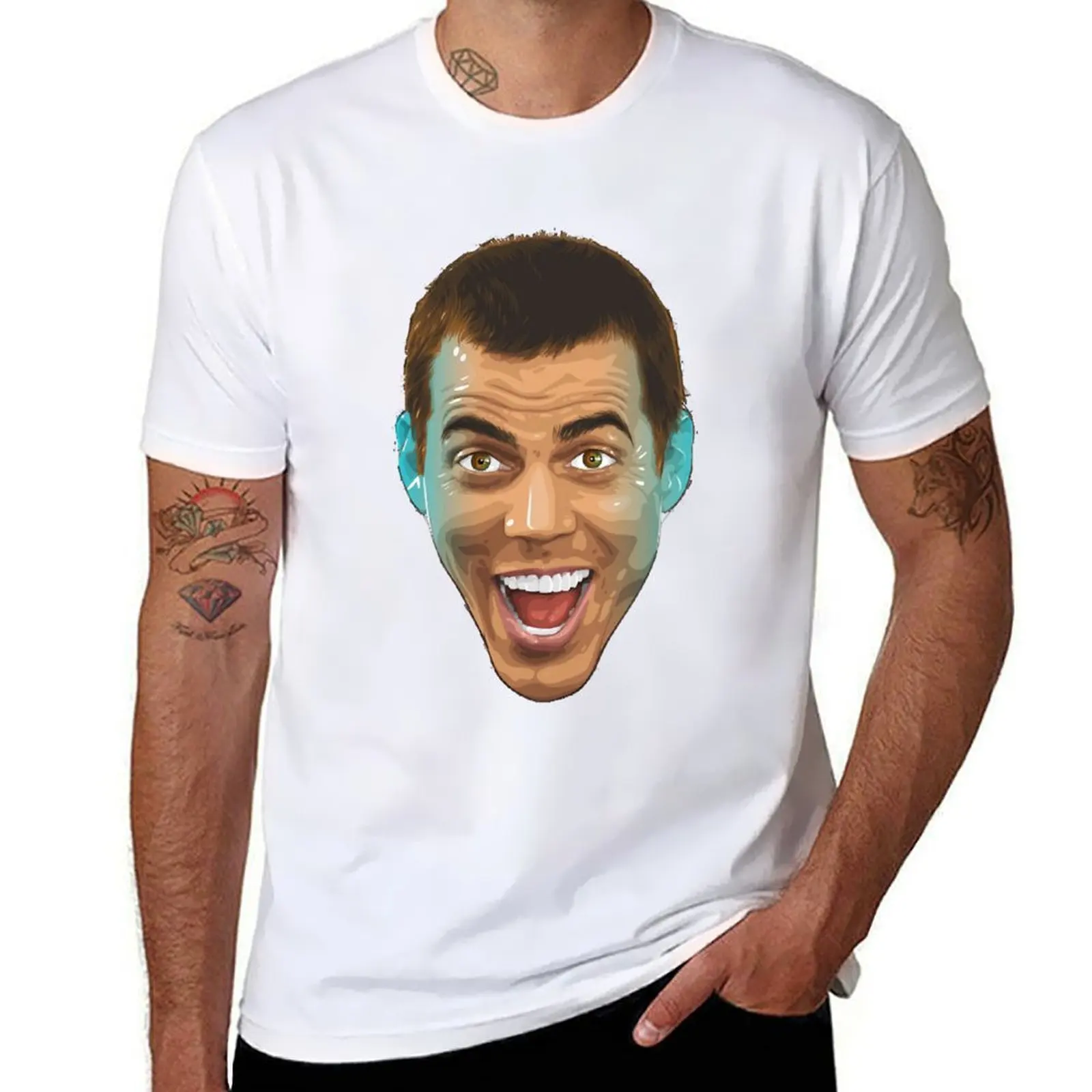 

Steve O T-Shirt t shirts for man pack cotton man t shirt cotton high quality T-Shirt