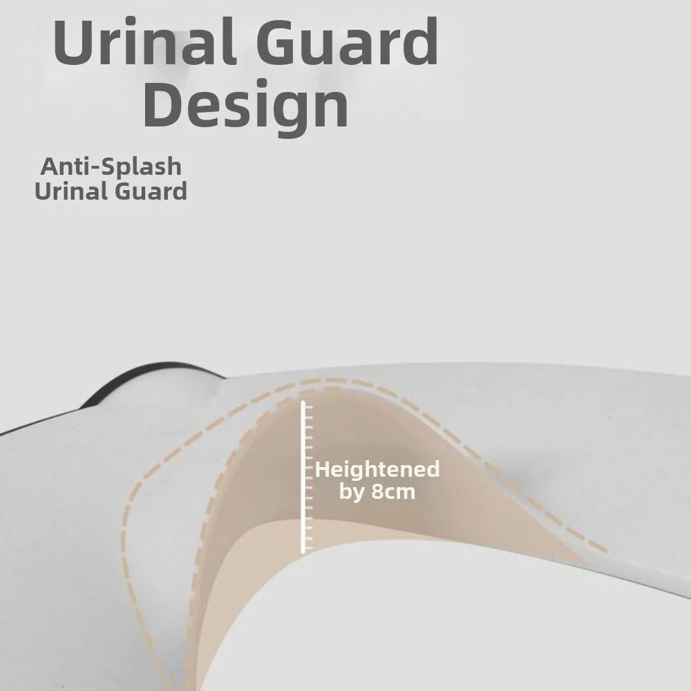 

Водонепроницаемое складное детское сиденье для унитаза с защитой от брызг, нескользящее, регулируемое, с креплением на присосках