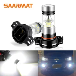 ์๋์ฐจ ์๊ฐ๋ฑ LED ์ ๊ตฌ, PSX24W H16 PWY24W PSY24W S19W, 20SMD 3030 ์นฉ, ์๊ฐ๋ฑ ์ด์ ๋จํ ์กฐ๋ช
, 3000K 6000K, 2 ๊ฐ