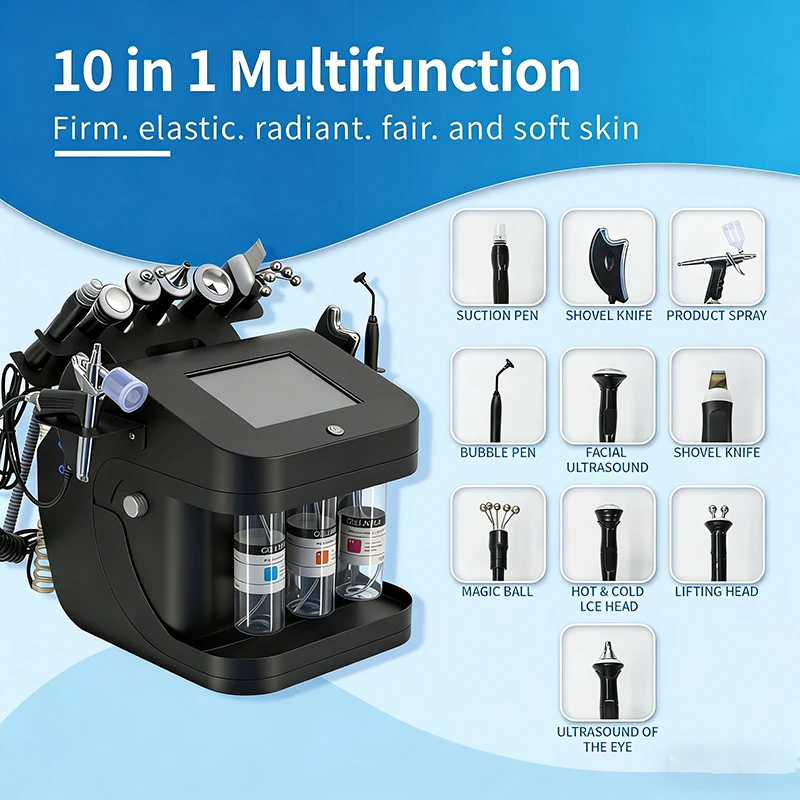 

Home Appliance 10 In 1 Facial Skin Rejuvenation Device With 10 Handles Localized Facial Cleansing Skin Rejuvenation Firming