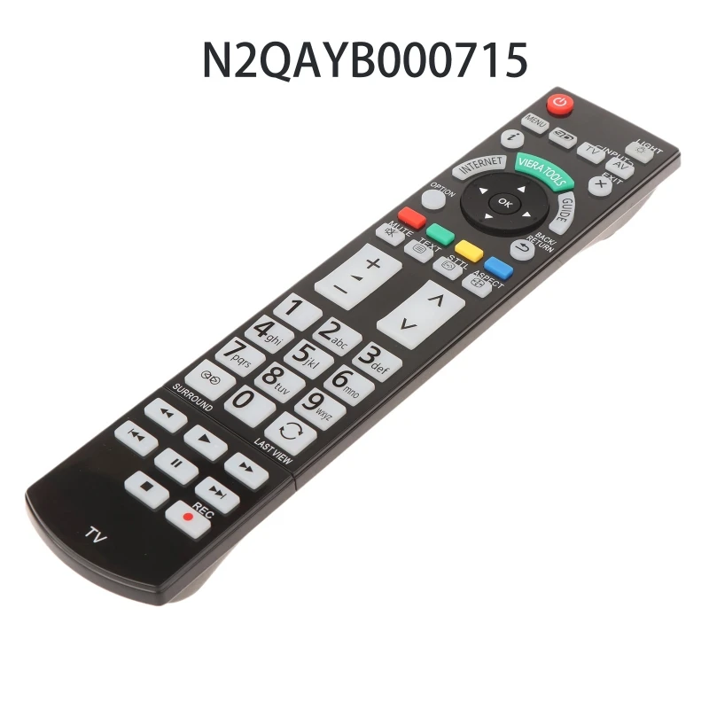 Lightweight Remote Controller Replacement for PanasonicTX-L42ETW50 TX-P50VT50B N2QAYB000715 Universal Remote