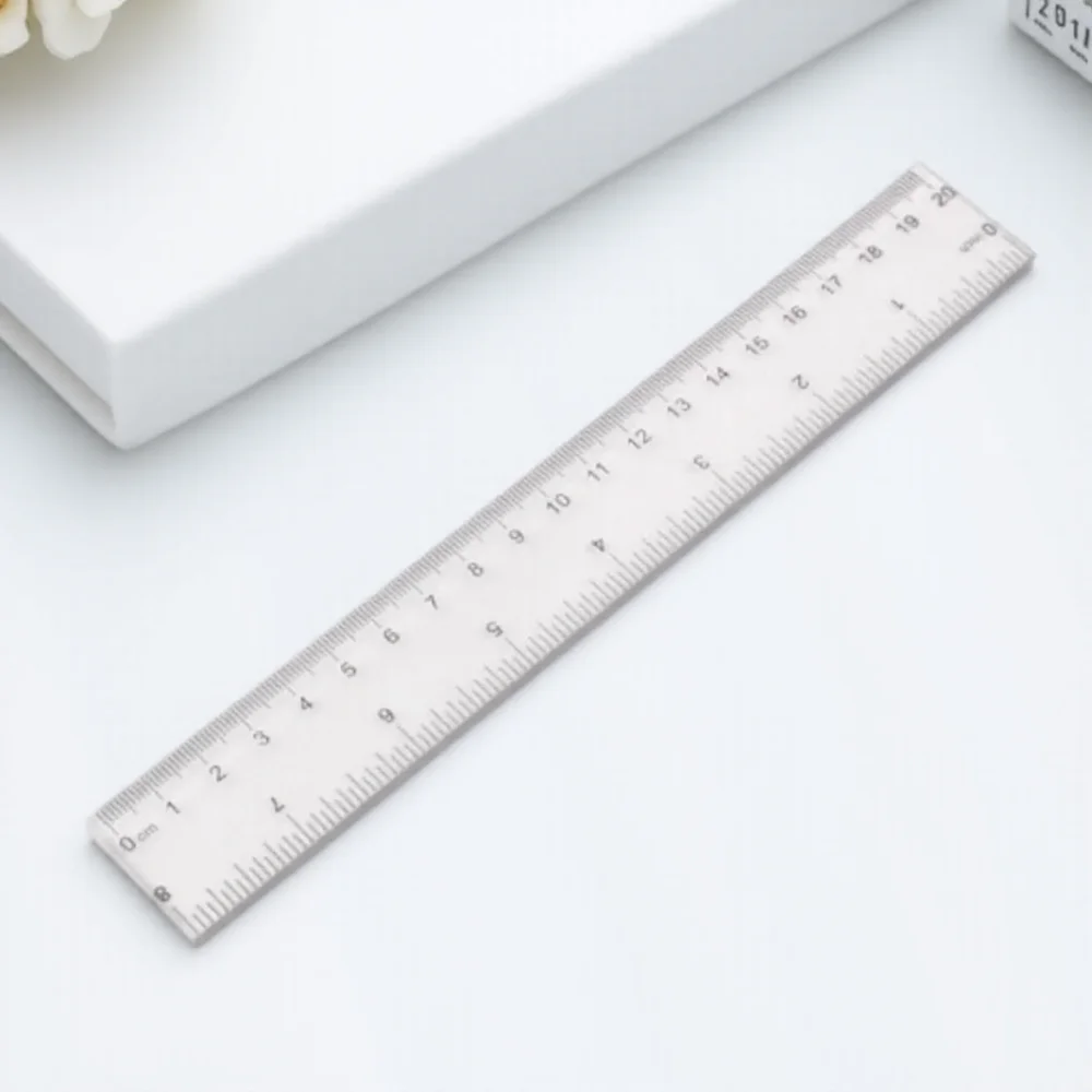 

Прозрачная прямая линейка, пластиковые линейки для рисования для студентов, школьные канцелярские принадлежности