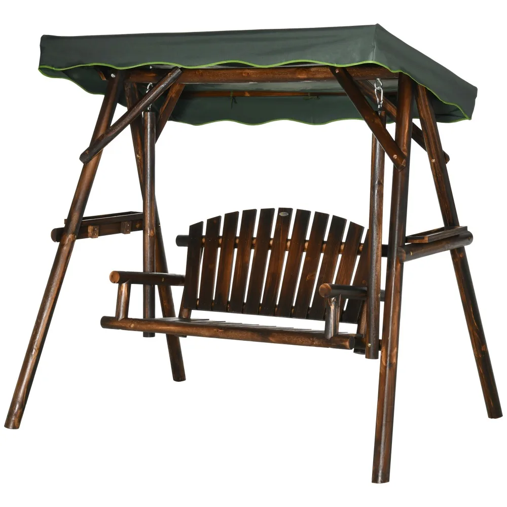 

Outdoor Wood Garden Chair Carbonized Color