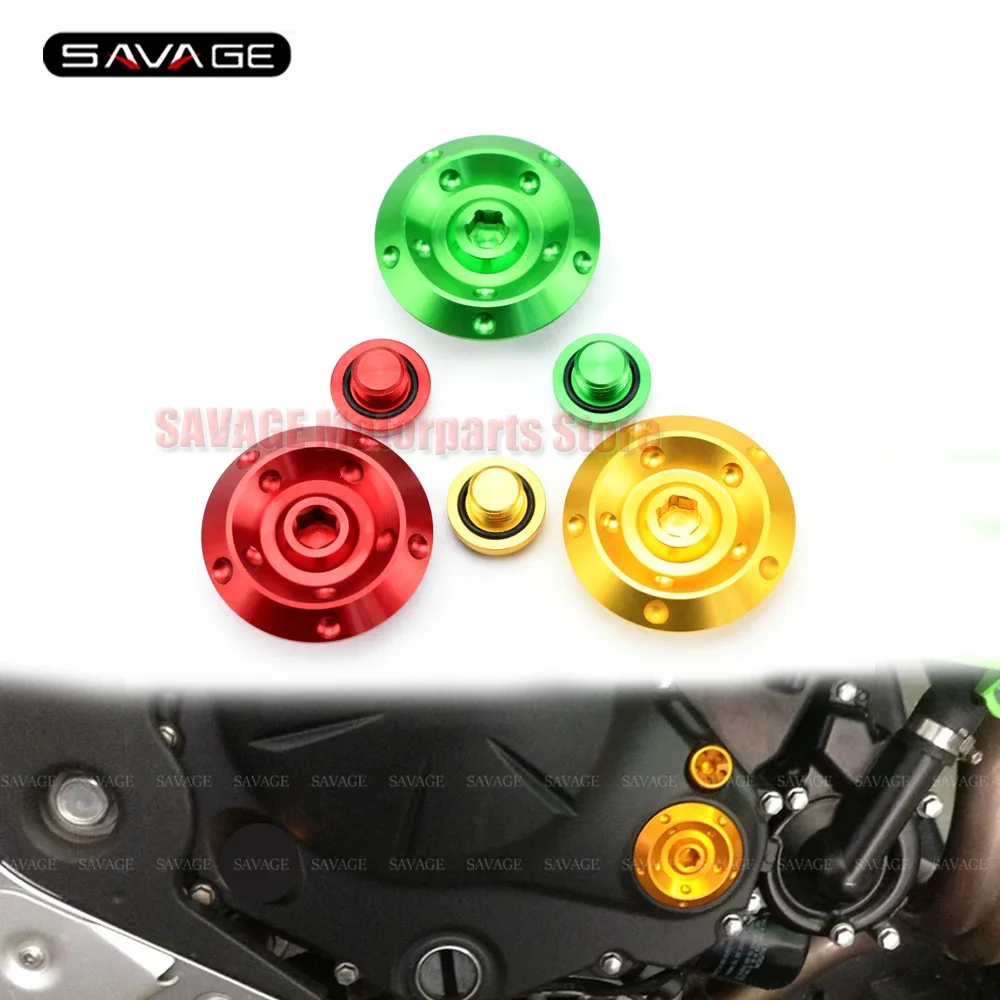 

Motorcycle Right Engine Guard Screw Cover FOR KAWASAKI ER-6N ER-6F ER-4N Z 650 NINJA 650 R KLE 650 VERSYS VULCAN S 650 2009-2021