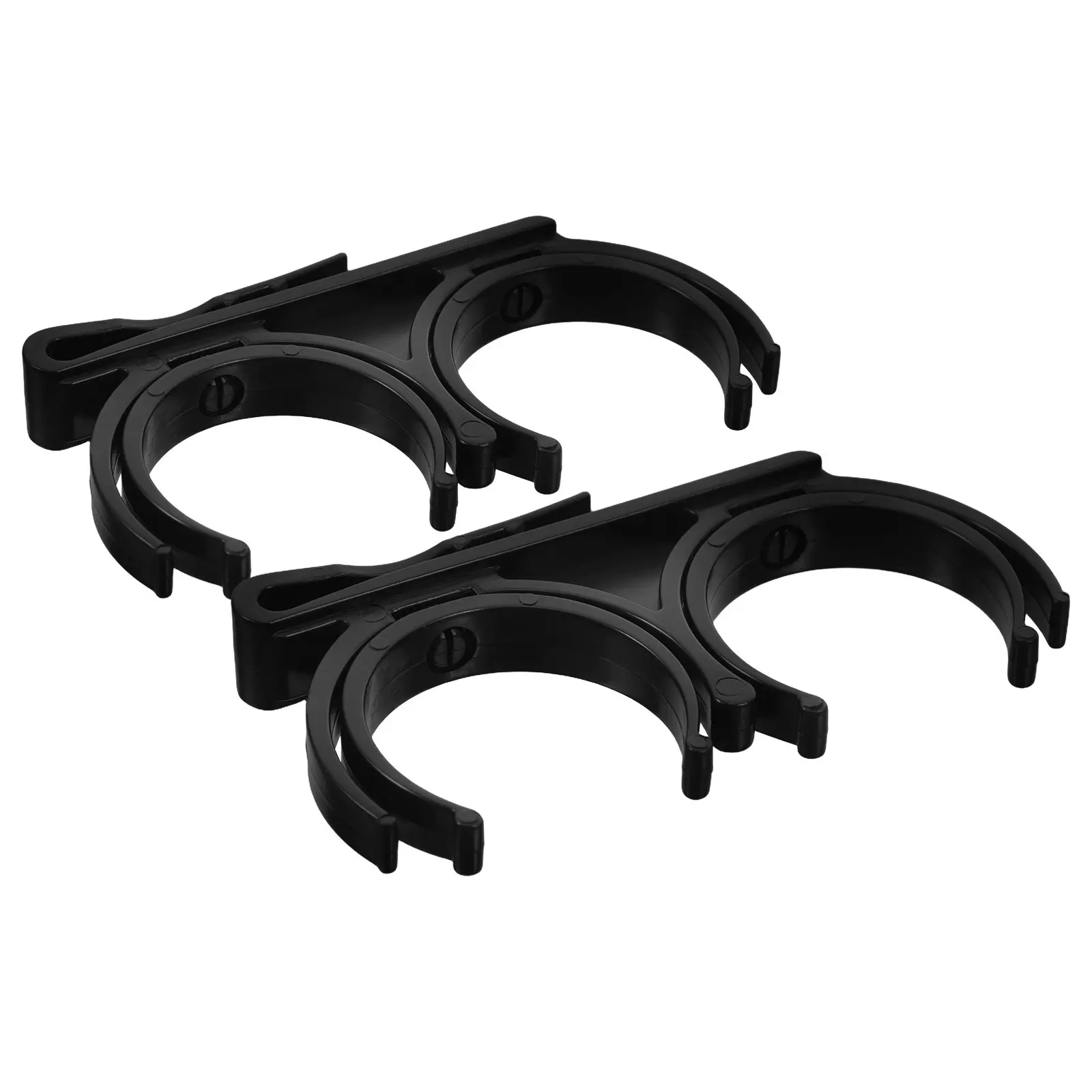 2Pcs Golf Ball Holder Plastic Rotatable Foldable Clip Golf Accessory Waist Belt Bag Attachment Dual Ball Pickup Tool