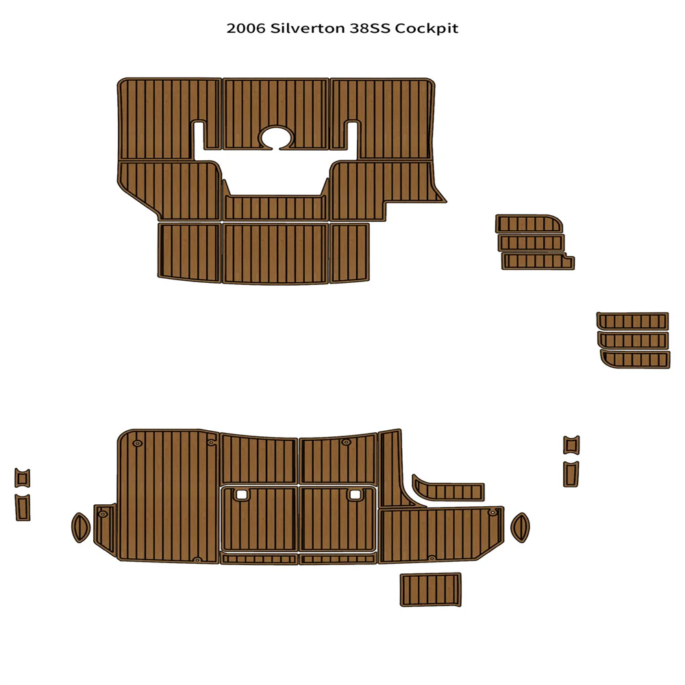 

2006 Silverton 38SS коврик для кабины лодки EVA пенопластовый искусственный Тиковый напольный коврик SeaDek маринемат Gatorstep стильный самоклеящийся