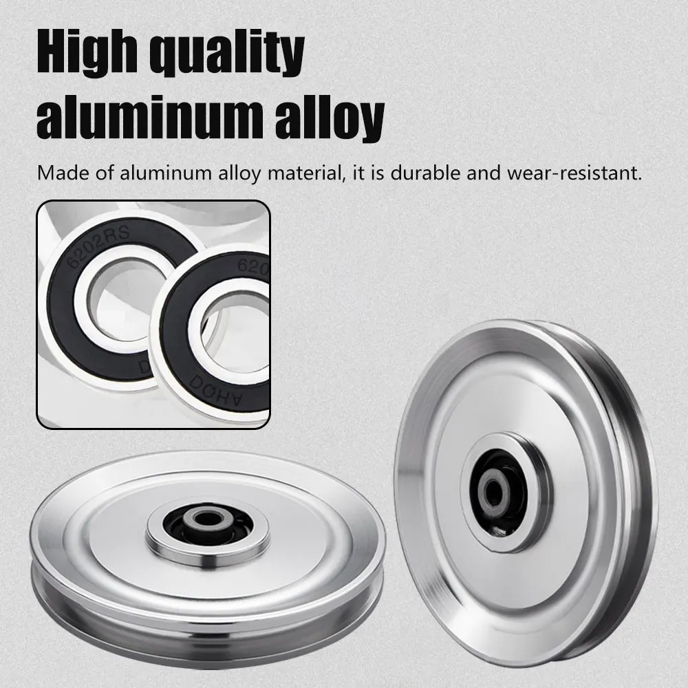 1 Piece Universal Aluminum 54/70/73/88/90/95/110/114/120/140mm Diameter Pulley Wheel Lift Heavy Load Fitness Gym Equipment