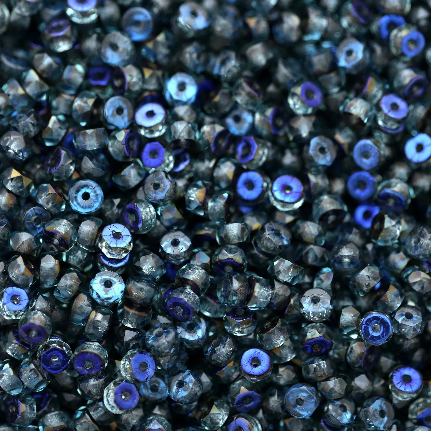 300pcs  2*4mm (Multiple colors) Handmade Glass Beads Bracelet Necklace Earring Scatter Pieces DIY Semi-finished Production