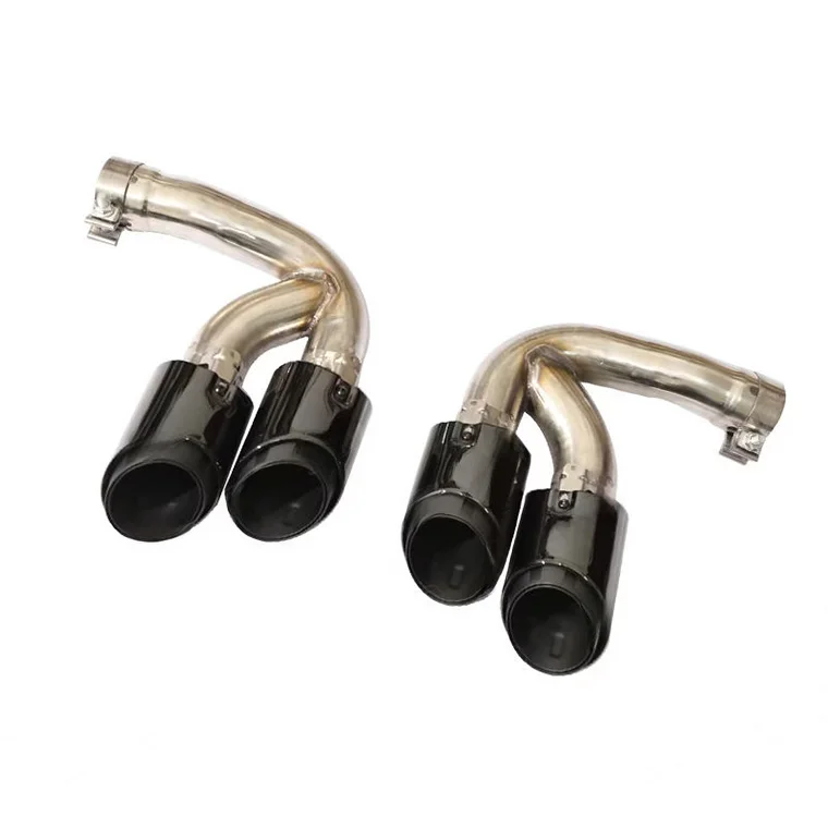 

Performance Triple Layer Exhaust Muffler Tip Tailpipe Dual Outlet for Porsche Cayenne 2024+ Durable Stainless Steel