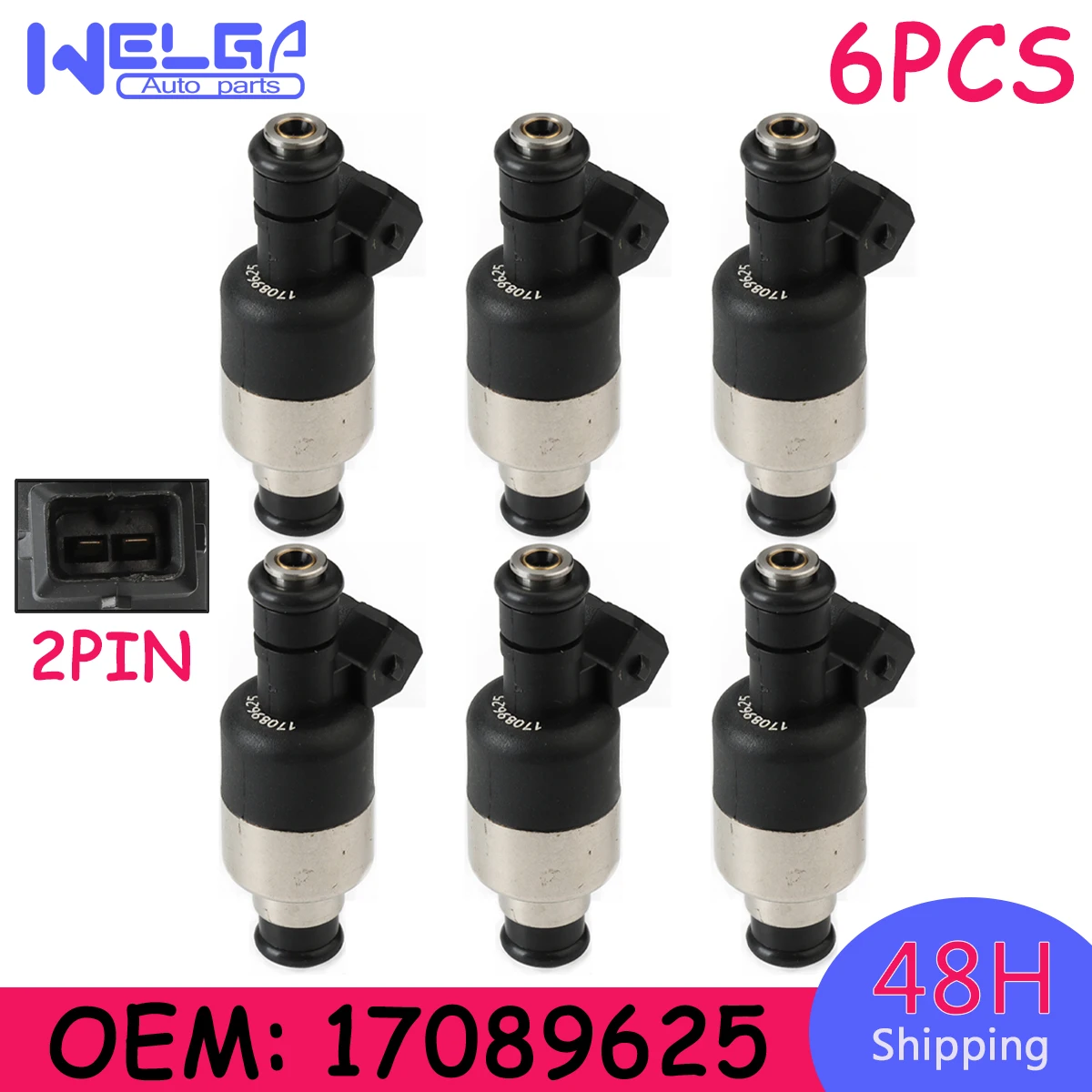 

6Pcs Fuel Injector Injection Nozzle for Isuzu Trooper Rodeo for Honda Passport 3.2L V6 For Acura CL 17089625 Auto Repair Kit