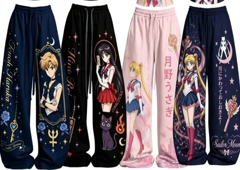 Beautiful Girl Warrior 3D Printed Sports Pants for Men and Women Y2K Harajuku Street Casual Gothic Anime Loose Family Pants