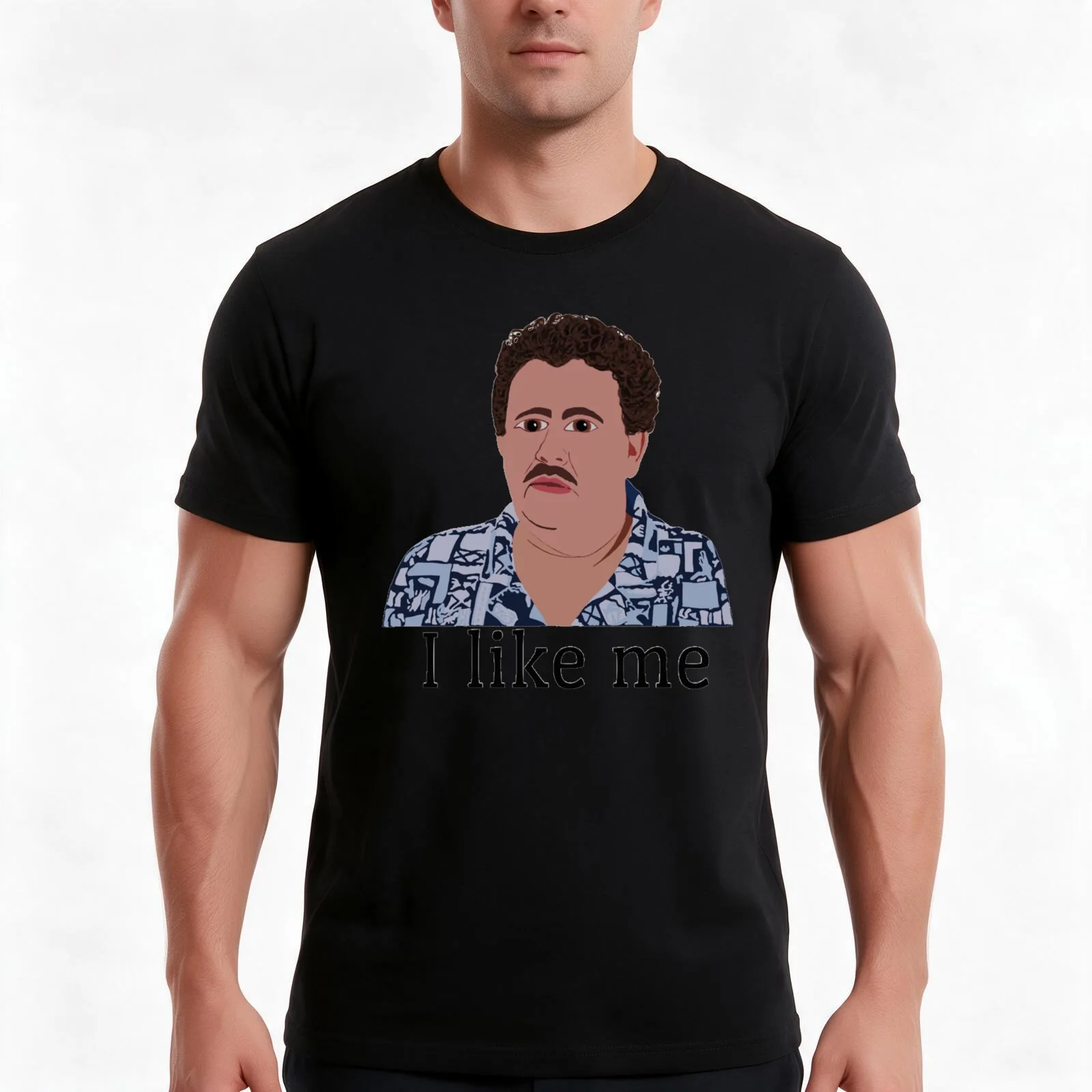 Del griffith - I like me! T-Shirt, Summer Casual Cotton Tee, Oversized Streetwear Tops, Vintage Graphic Print, Unisex Men Women