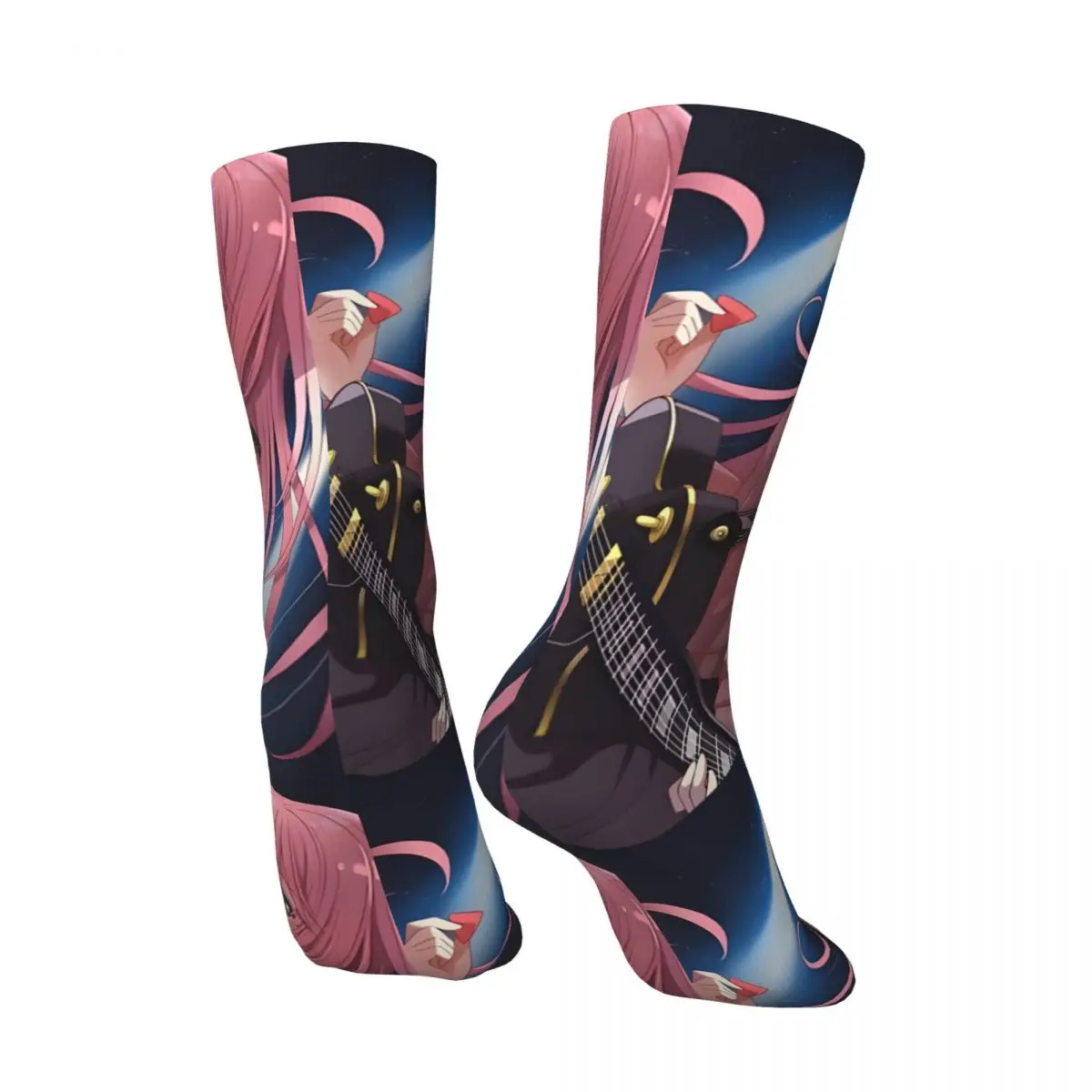 Gotou Hitori Anime Men's Socks Retro Harajuku Bocchi Street Style Novelty Casual Crew Sock