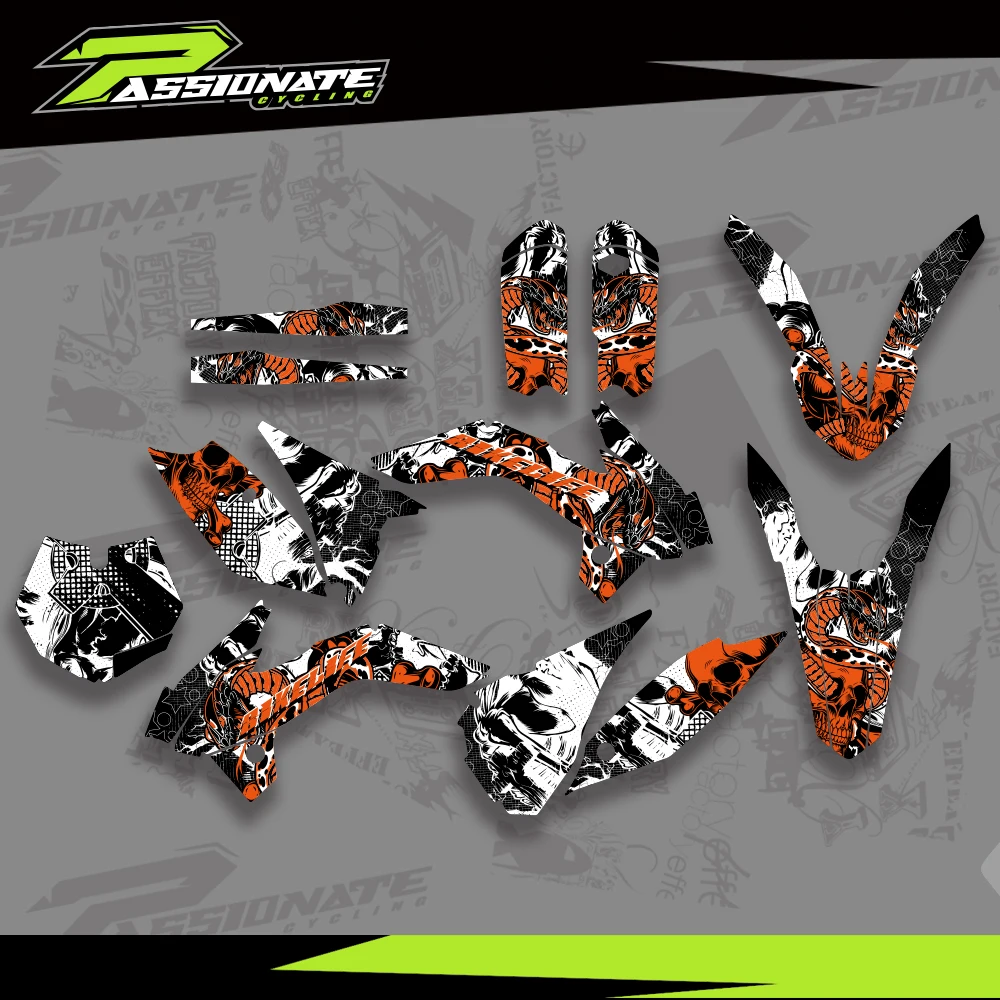 For SX85 2013-2017 Motorcycle Team Graphics Decals Kit For KTM SX 85 2013 2014 2015 2016 2017 Customized Stickers