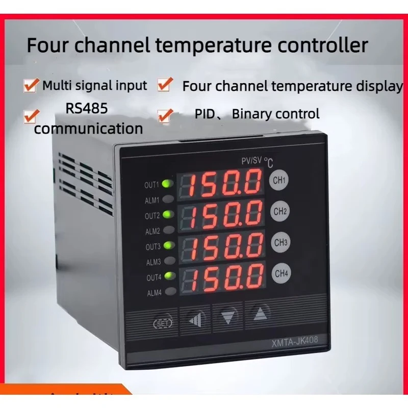 4-channel Temperature Controller, 4-channel Meter, Multi-channel Temperature Controller JK408GK
