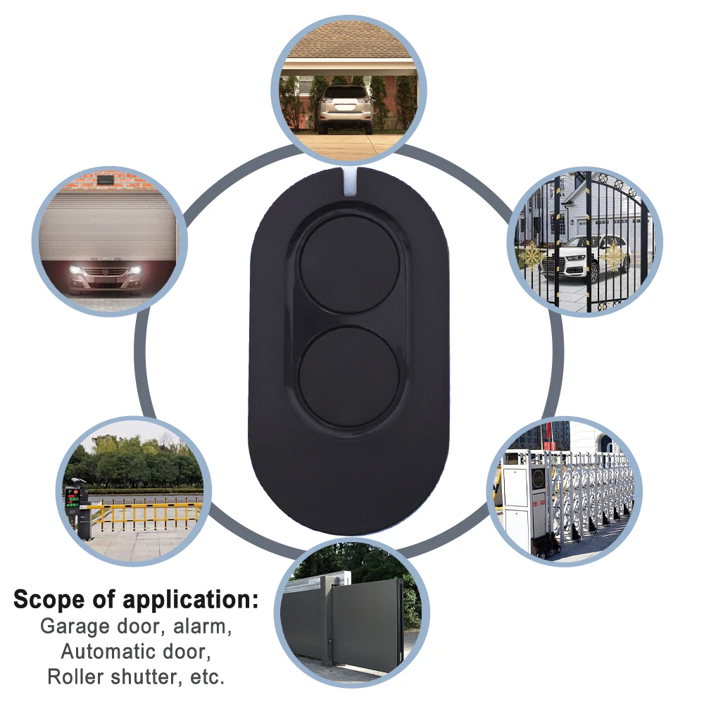 ZEN2 ZEN4 ZEN2W ZEN4W Garage Door Remote Control Compatible with GOL4 BIXLG4 BIXLP2 BIXLS2 433mhz Rolling Code