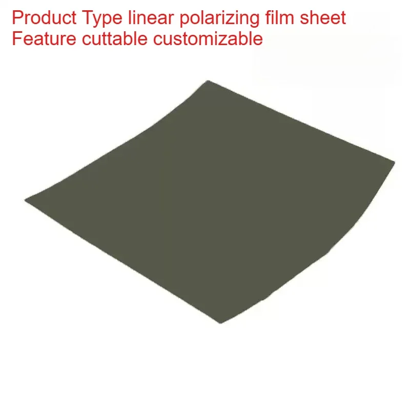 High Transmittance Linear Polarizer Film Sheet Anti-Glare Polarizing Plate for Lab Test Photography Industrial Accessories