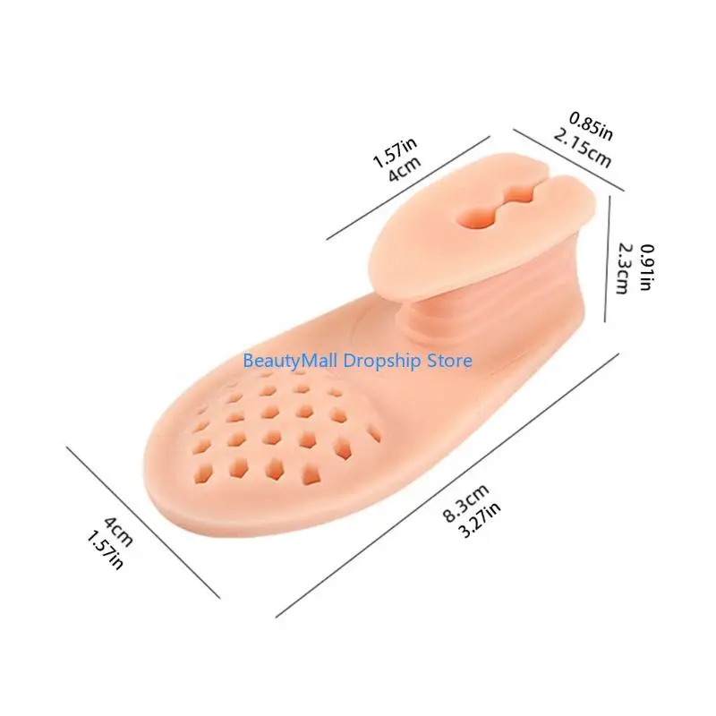 40JD 1pair ระบายนิ้วเท้าเป็นมิตรรองเท้าแตะที่มีการออกแบบแยกสำหรับผู้หญิงผู้ชาย